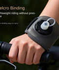 Hydration On The Wrist On The Go 200ml Silicone Leakproof Wearable Bottle with ergonomic strap on wrist of cyclist
