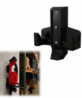 Wall Mount Holder Compatible With M18 Fuel Hedge Trimmer 2726-20 with black storage bracket in garage setup