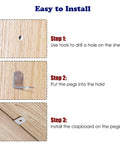 Installation process of 5mm Shelf Support Pegs 50 Pack With Hole L Shaped Nickel Plated Pins in wooden shelf
