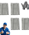 Low Temperature Aluminum Welding Rod Fix It Rod With Powder Core Flux Easy Melt For Stainless Steel Iron Aluminum 24 pieces and gloves