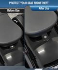 Before and after using Lock Up Your Ride With Badass Heavy Duty Motorcycle Fender Tab Covers And 1 4-20 Seat Bolt Security Screws.
