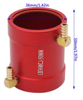 Beefy Aluminum Water Cooling Jacket For 36mm RC Boat Motors 3650 3660 3674 Brushless With Inlet And Outlet Fittings Red