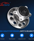 Rear Wheel Hub And Bearing Assembly Kit For Toyota Camry 2012-2017 And Avalon 2013-2018 With 5 Lug ABS 152mm Flange 67.5mm Offset Bolt Circle Easy Install Premium Replacement with corrosion resistance, long service life features.