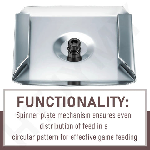 Heavy Duty Aluminum Spinner Plate Replacement For 6V Deer Feeder Motor With A Durable One Eighth Inch Shaft Fit Designed To Outlast Flimsy Plastic Parts For Reliable Outdoor Use And Perfect Field Performance