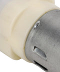Close-up of Rock Solid Mini Micro Air Vacuum Pump with durable plastic and metal components for quiet low voltage use.