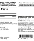 Supplement label for Lithium Orotate 4.8 Mg Supplement For Mood Balance And Focus Boost With Bioavailable Trace Minerals In 120 Capsules