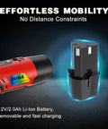 Cordless Chainsaw Sharpener Kit With Battery For Quick Easy On The Go Sharpening with 12V Li-Ion removable battery