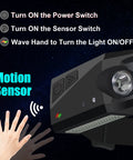 Three Pack Rechargeable LED Headlamps With 230 Degree Wide Beam, Side Spotlight, Bright Sensor, motion sensor feature.