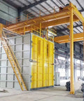Hook Type Shot Blasting Machine For Motorcycle Parts And Components, Boss Grade Surface Prep For Frame Parts, Engine Casings, And Wheel Rims, Workshop Ready For Motorcycle Manufacturing And Assembly Shops in factory