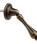 Side view of Antique Bronze Zinc Alloy Drawer Cabinet Pull Handle Knob from Set of 4, 2.36 Inch Length, metal hardware for furniture.