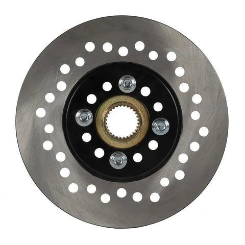 Brake disc from Heavy Duty 32-Inch Live Axle Kit With 420 Sprocket And Brake Disc For 810mm Rear Axle, featuring 4-stud hub.