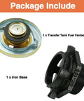 Rugged Ventilated Tank Cap With Iron Base Kit For Diesel Fuel Transfer, 2 Inch NPT Threaded Neck contents displayed
