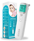 Kid Friendly Forehead And Ear Thermometer With No Contact 1 Second Reading For Kids And Adults Fever Alarm Mute Mode LCD Display Touchless Scan For Babies Toddlers And Family, boxed