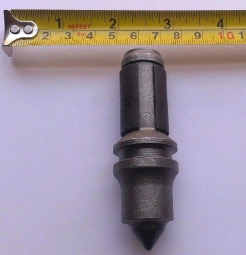 765 Carbide Rock Auger Bit With Bullet Teeth For Beast Mode Cutting In Rock Hard Soil And Clay next to tape measure for size reference