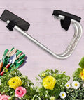 Adjustable Garden Kneeler Bench With Cushioned Pad Portable Foldable Kneeling Stool in metal frame for gardening