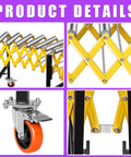 23 Inch Ultra Wide Adjustable Retractable Conveyor Belt 760 Lb Rock Solid Load Capacity Aluminum alloy turning rollers and wheels