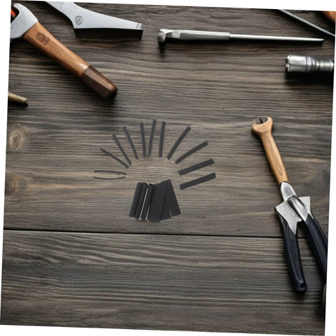 Grab This Insane Heat Shrink Tubing Polyolefin Kit For 900 Black Cables And Wiring To Keep Your Electric Gear Looking Fresh And Protected From Damage., black polyolefin heat shrink tubing assortment for wire insulation on wooden table