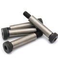 Beefy Heavy-Duty Alloy Steel Shoulder Bolts Set For Tough Applications, 1/2 Inch Diameter, 2 Inch Length, 3/8-16 Threads, Hex Socket, Black Oxide Finish, 5 Pack
