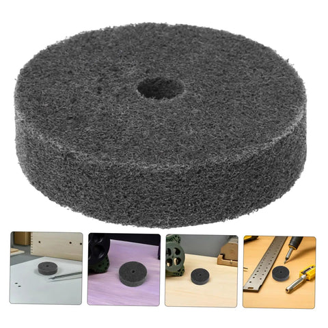 Get Your Business Rolling With This Awesome 6-Pack Of Nylon Buffing Wheel Discs Designed For Metal, grey nylon buffing wheel with 10mm hole.