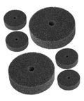Heavy Duty Nylon Polishing Wheels For Metal Buffing Copper Aluminum Steel 75mm Grinder Disc Kit set of dark grey 75mm buffing wheels