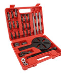 Heavy Duty Professional Carbon Steel Bearing Puller Kit Features 3 Jaw Gear Puller Set in red case