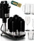 High Capacity Commercial Electric Glass Washer Kickin It Solid In Busy Bars And Cafes By Powerfully Scrubbing Six Hundred Cups Hourly with glasses.