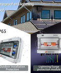 Tough Hybrid Solar Wind Power Controller With Lightning Protection and Hella Reliable Surge Guards for Zero Hassle Off Grid Battery Charging, IP65 rated.