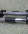 Close-up of MTB Front Suspension Fork 26 Inch Or 29 Inch Aluminum Threadless 28.6mm Straight Tube Double Shoulder Disc Brake Compatible