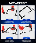 Valve Spring Compressor Kit With 10 Piece Clamp Tool Set assembly steps using C clamp and adapter