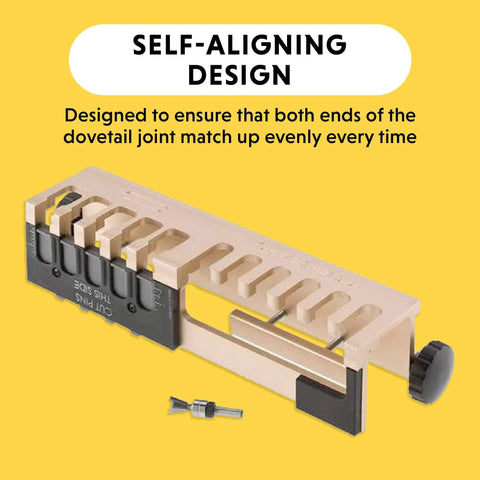 Adjustable Dovetail Jig Kit DIY Friendly 12 Inch Template For Furniture And Cabinet Making Aluminum Layout With Integrated Clamping System