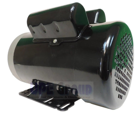 Bulletproof Replacement For 3 Hp Electric Motor Fits 3450 And 3600 Rpm Single Phase 56C Frame Tefc 230 Volt Gear side view showing TEFC casing.