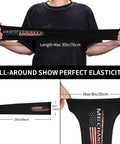 Keep Your Cool On The Job Or At The Gym With These Legit Ice Silk Cooling Arm Sleeves, featuring American flag, elastic black fabric.
