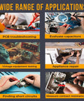 Wide range of applications for Pro In Circuit ESR Capacitor Tester With Capacitance Meter, Easy In Circuit Testing