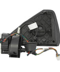 Slick Black And Red Charge Port Door Replacement For 2017 To 2023 Tesla Model 3 And 2020 To 2023 Model Y Left Driver Side OEM style with wiring.