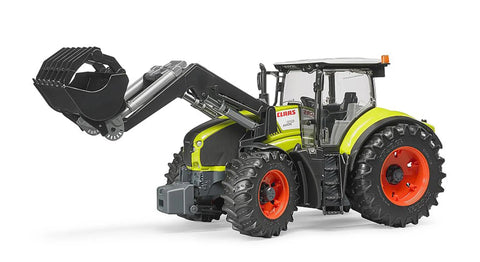 German Made Farm Tractor With Front Loader And Adjustable Tow Hitch, Detachable Front Weight, Steerable Off Road Front Axle, Slip On Loader, Twin Tread Tires, Durable ABS Construction For Real World Farm Use