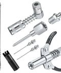 All In One Beefed Up Grease Gun Fittings Accessory Kit With 90 Degree Coupler And Sleeves, Durable Grease Gun Coupler