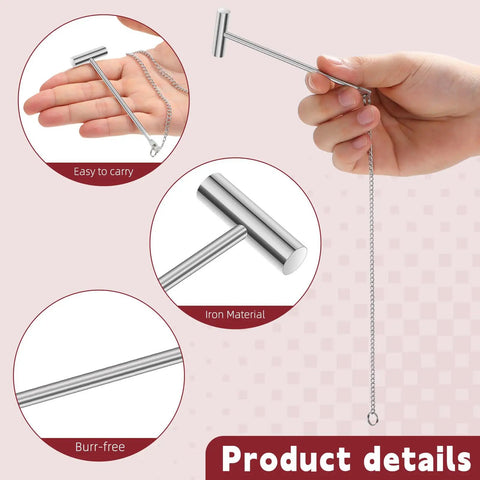 Hand holding 4 Pack Fire Break Glass Hammer Set Emergency Call Point Safety Tools For Home Office Alarm Button And Fire Extinguisher Box Grab And Go Shatter Striker Kit with chain