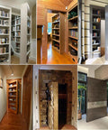 Hidden Pivot Hinges For Secret Doors And Bookcases, Heavy Duty Wood Door Hardware, Supports Up To 880 Lb, 360 Degree Rotation