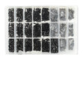 Durable Black Finish Socket Button Head Hex Cap Screws Set With Nuts And Washers For DIY Projects M2 To M6 in organizer tray
