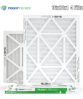 16x20x1 MERV 8 Pleated Air Filter 4 Pack For HVAC AC And Furnace Durable White Cardboard Frame