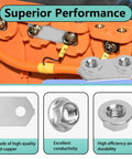 Nickel Plated Copper bus bar connection kit showcasing high-quality fasteners for 30 Sets Hybrid Battery Repair Kit With Nickel Plated Copper Bus Bars And Stainless Steel Nuts No Sweat Swap For Toyota Prius Gen 2 3 V And Lexus Ct200h Road Ready Upgrade.