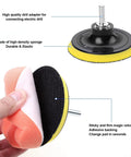 10 Piece 4 Inch Car Polishing Pad Kit With Sponge Pads And Wool Pad Set M10 Drill Adapter And Suction Cup for easy attachment