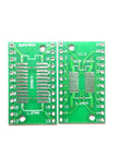 Pack Of 10 SOP24 SSOP24 TSSOP24 To DIP24 PCB Pin Board Adapter For SMD To DIP Conversion, 0.65mm and 1.27mm pins on FR4 board