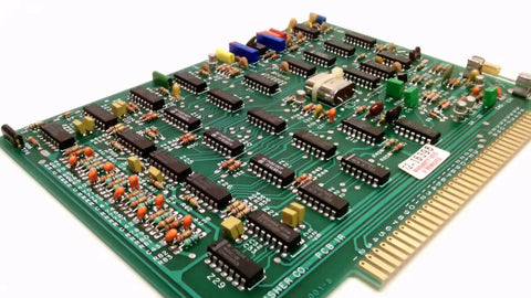 Used PCB IR Board Assembly 16 001 8 For Electronic Projects, 12 By 11 By 4 Inches, 1.67 Lb, Tested And Working, Great For Repairs And Replacements, Or Pro Builds, Compact Workhorse For Custom PCB Setups. green PCB board assembly with chips and connectors