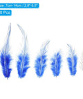Dark Blue Rooster Saddle Hackle Feathers 50 Pcs Bulk Natural Craft Feathers 2.8 Inch To 5.5 Inch For Dream Catchers And DIY Jewelry Making Projects Today
