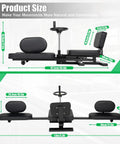 180 Degree Leg Stretching Machine With Steel Frame For Deep Splits And Yoga Training Ultra Stable And 100Kg Load Capacity Cushioned PU Padding