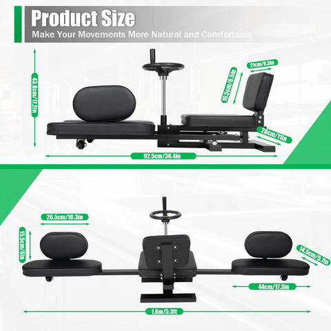 180 Degree Leg Stretching Machine With Steel Frame For Deep Splits And Yoga Training Ultra Stable And 100Kg Load Capacity Cushioned PU Padding