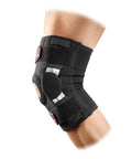 Hinged Knee Brace For Men And Women With All Day Comfort Maximum Support And Targeted Compression For Knee Stability Ligament Protection Hyperextension Prevention And Recovery Easy Adjustable Straps Size X Large shown on leg