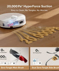 Qrevo Curv 2 Flow Robot Vacuum And Mop With SpiraFlow Real Time Self Cleaning Mop, 20000 Pa Suction on hardwood floor