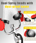 Adjustable Flow Eye Wash Station With 1.4 Meter Drench Hose And Large Spray Head For Lab And Industrial Safety, dual spray heads